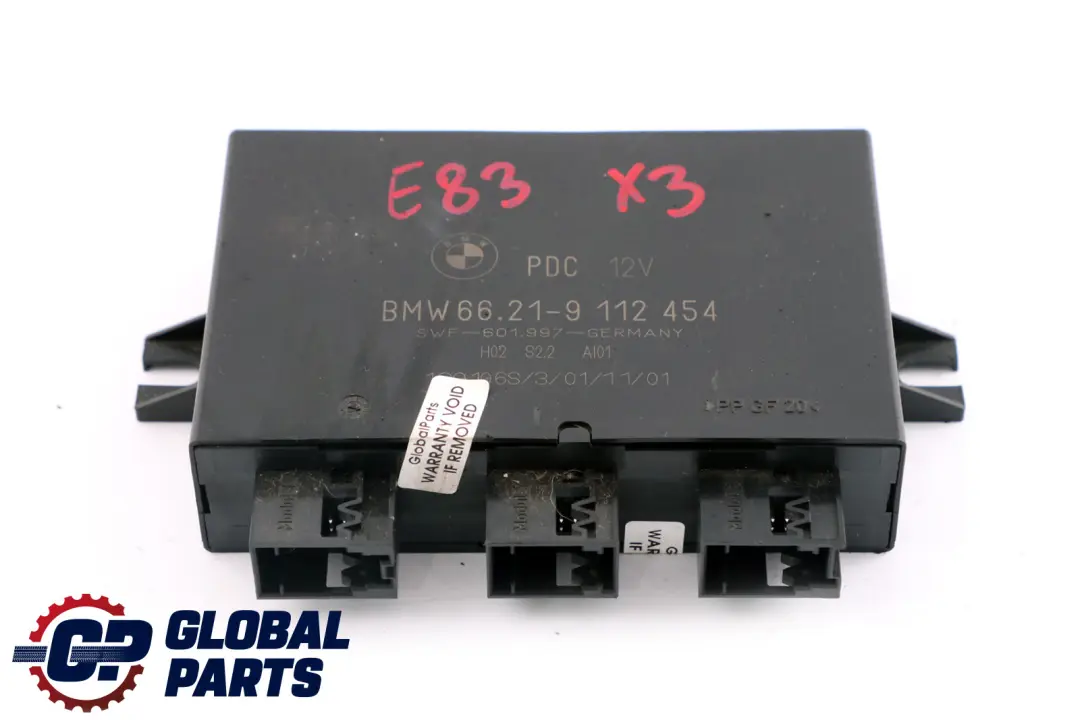 PDC Parking Distance Control Unit Active Module to BMW X3 X5 E53 E83 with Part number 9129816 BMW X3 X5 E53 E83 PDC Parking Distance Control Unit Active Module - SKU 9112454 - Part number 9129816