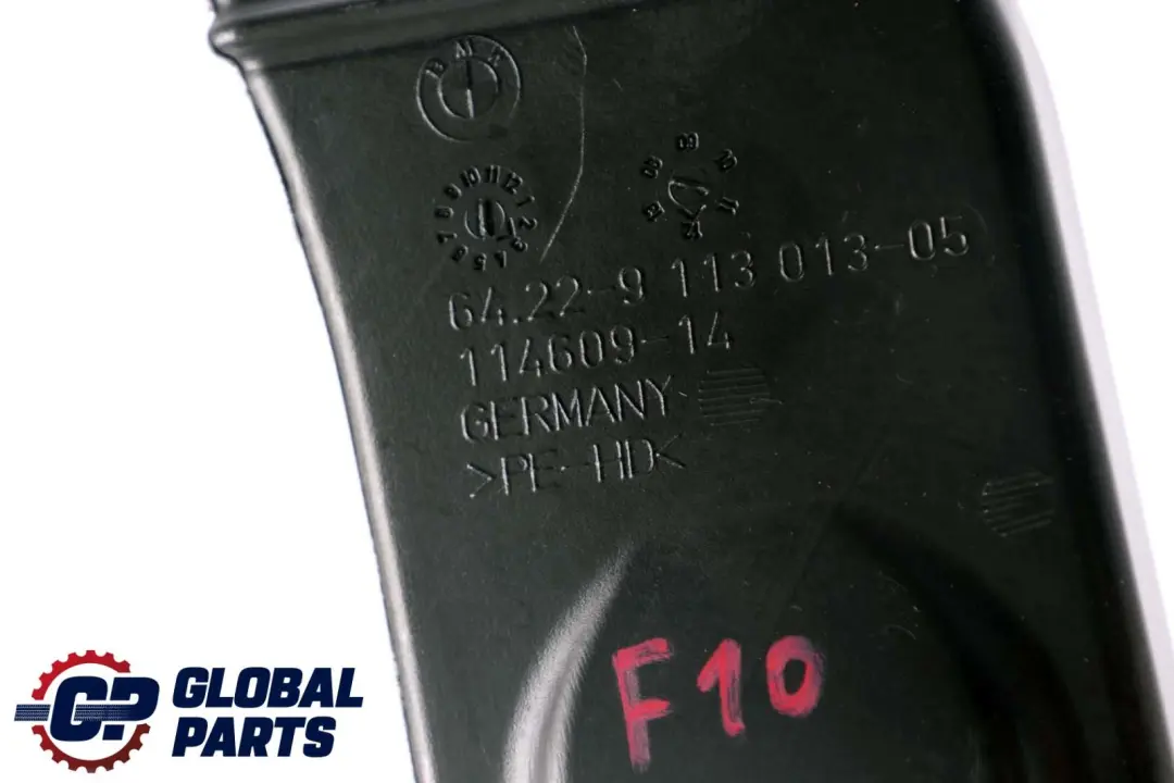 BMW F01 F10 F11 F12 LCI condotto d'aria cabina posteriore anteriore sinistra - SKU 9113013 - Numero di parte 9113013