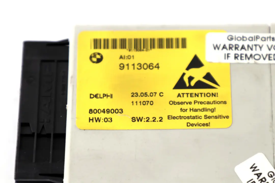 Centre Console Switch Cluster Control Unit ECU to BMW 5 Series E60 E61 LCI with Part number 9113064 BMW 5 Series E60 E61 LCI Centre Console Switch Cluster Control Unit ECU - SKU 9113064 - Part number 9113064