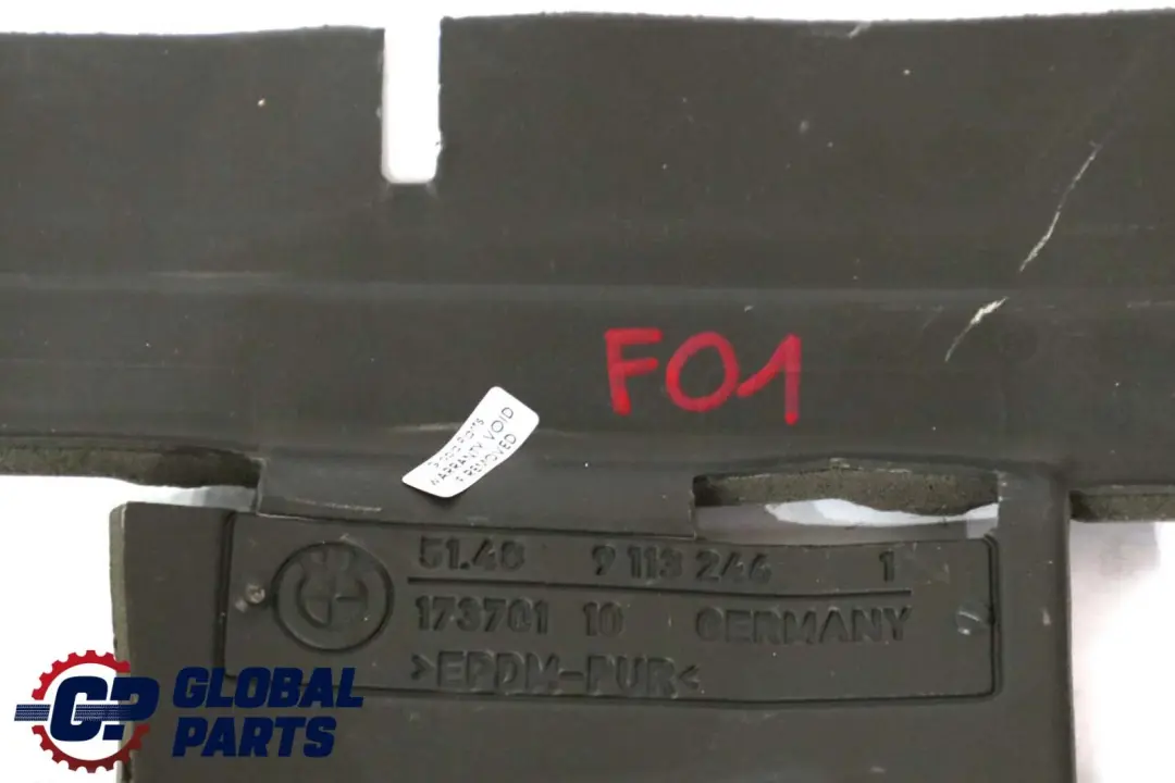 Sound Insulation For Upper Trunk Partition Cover to BMW 7 Series F01 F02 with Part number 9113246 BMW 7 Series F01 F02 Sound Insulation For Upper Trunk Partition Cover - SKU 9113246 - Part number 9113246