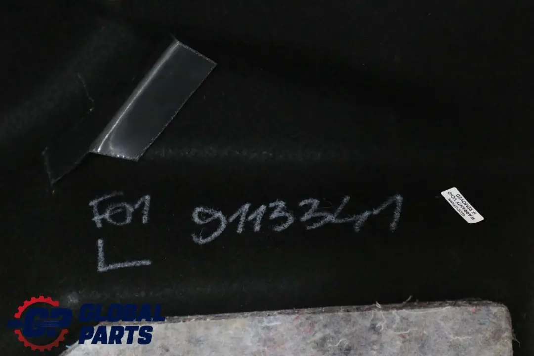 BMW 7 er F01 F02 Kofferaum Seitenverkleidung Hinten Links 5147 - SKU 9113341 - Teilenummer 9113341
