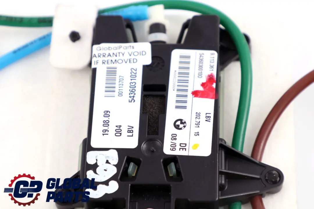 BMW E93 Convertible Sport Asiento Delantero Respaldo Lumbar Ancho Ajuste Apoyo - SKU 9113361-1 - Número de pieza 9113361