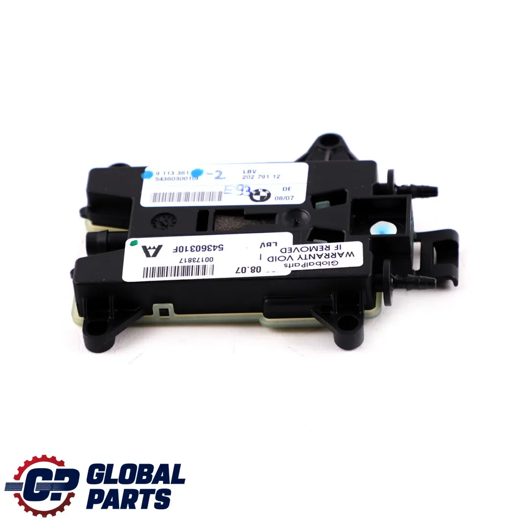 BMW 3 E93 Cabrio Sport Front Seat Backrest Width Adjustment Motor Unit - SKU 9113361-2 - Part number 9113361