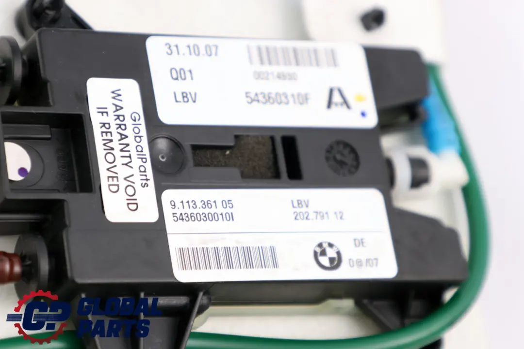 BMW E93 Sport Vordersitz Lehnenbreitenverstellung Kabelbaum - SKU 9113361 - Teilenummer 9113361