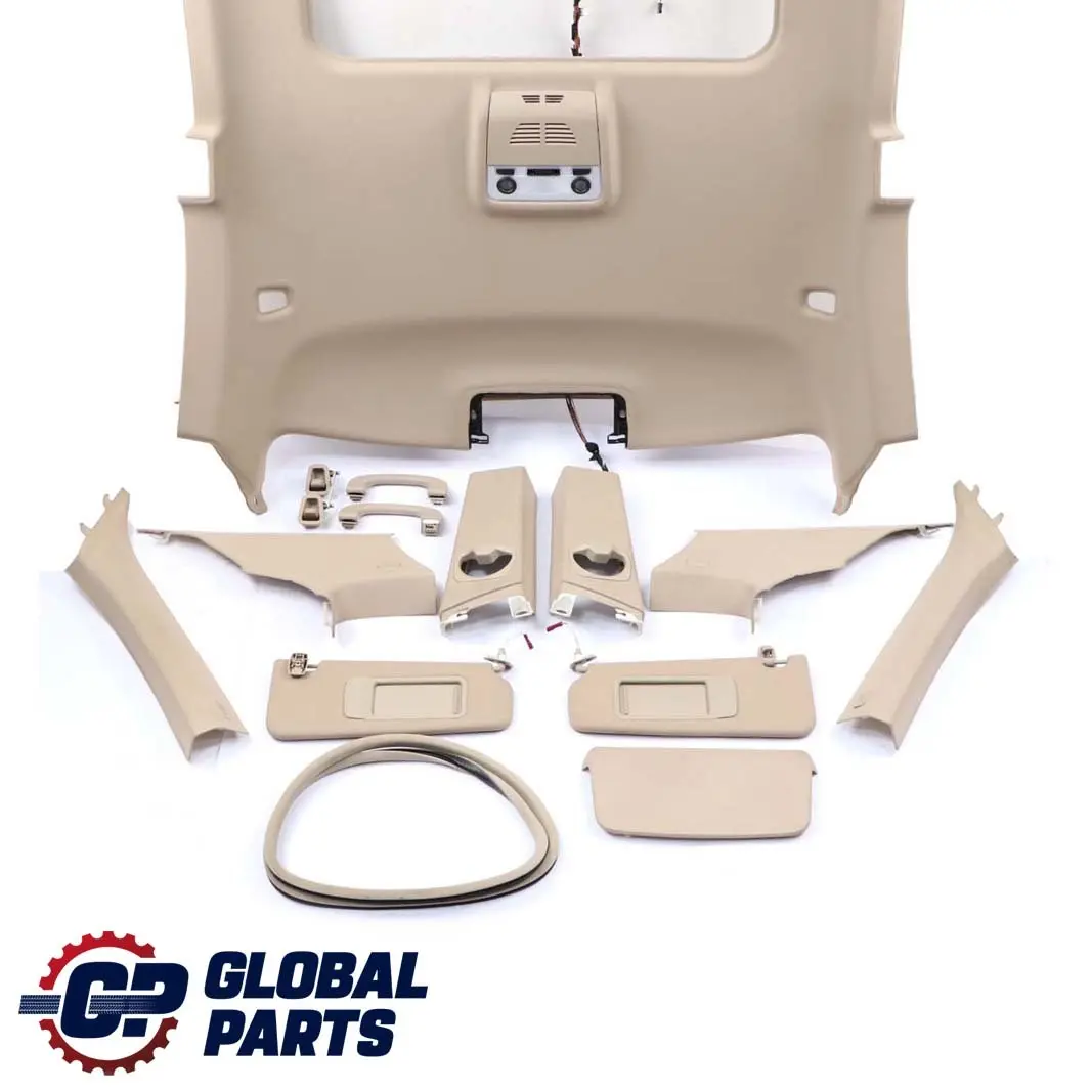 Complete Headlining Roof Lining Sunroof Beige Creambeige + Pillars Handles UK to BMW E92 Coupe with Part number 9114176 BMW E92 Coupe Complete Headlining Roof Lining Sunroof Beige Creambeige + Pillars Handles UK - SKU 9114176 - Part number 9114176