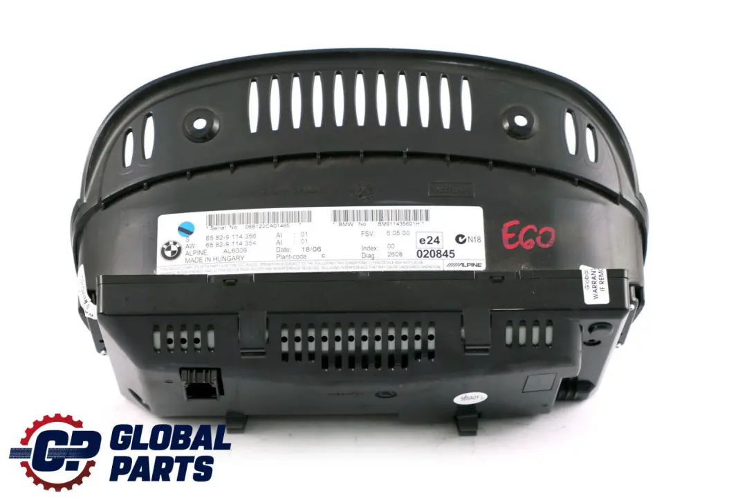 Cruscotto Schermo Monitor Di Bordo 8,8" CCC per BMW E60 con numero di parte 9114356 BMW E60 Cruscotto Schermo Monitor Di Bordo 8,8" CCC - SKU 9114356 - Numero di parte 9114356