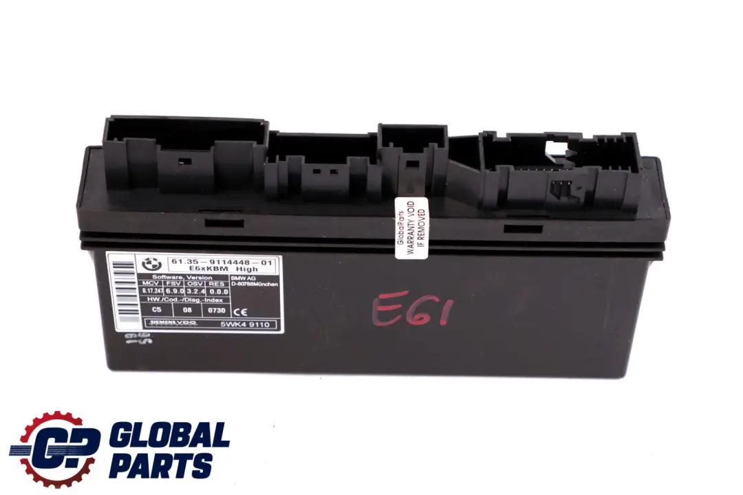 Reihe E61 Touring Karosseriemodul Steuergeraet für BMW 5 mit Teilenummer 9114448 BMW 5 Reihe E61 Touring Karosseriemodul Steuergeraet - SKU 9114448 - Teilenummer 9114448