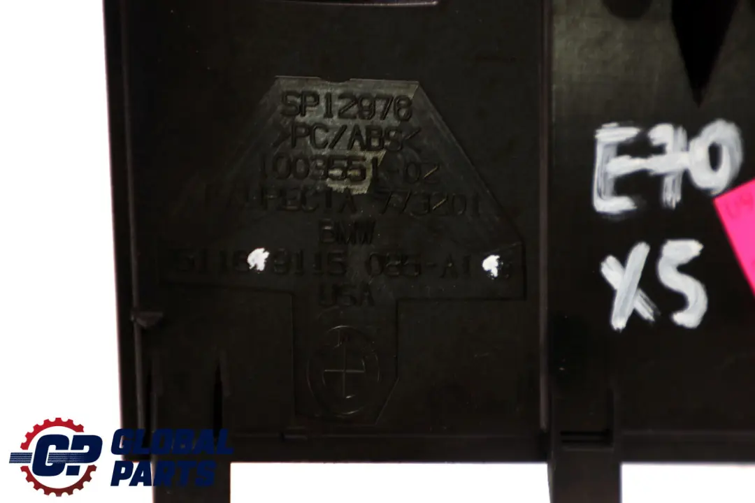 Storage Compartment Front Panel Cover AUX IN to BMW X5 Series E70 with Part number 9115085 BMW X5 Series E70 Storage Compartment Front Panel Cover AUX IN - SKU 9115085 - Part number 9115085