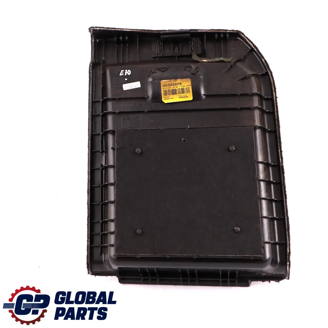 BMW X5 E70 Rear Trunk Trim Carpet Flap Boot Panel Left N/S Black - SKU 9115619 - Part number 7145909