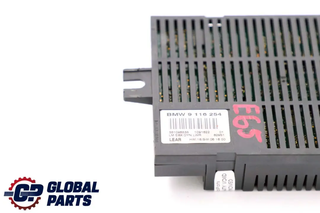 Light Control Unit Module DYN.LWR Lear to BMW E65 with Part number 9116254 BMW E65 Light Control Unit Module DYN.LWR Lear - SKU 9116254 - Part number 9116254