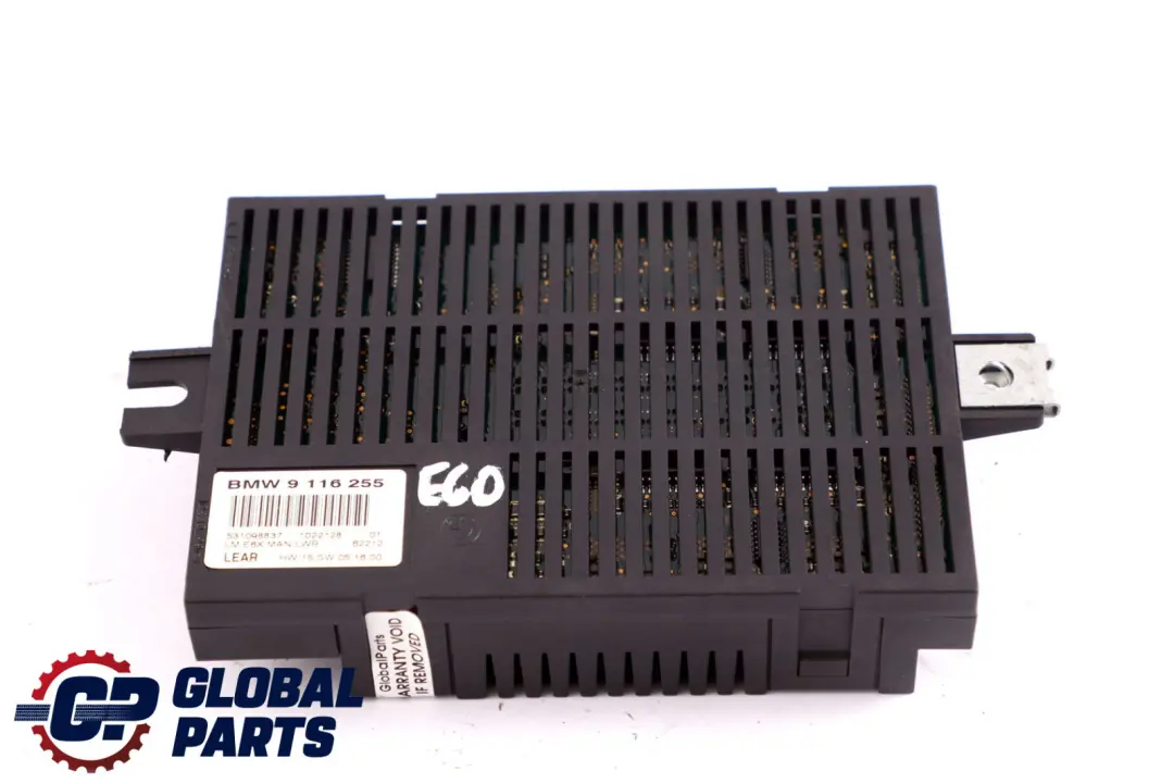 BMW 5 Series E60 E61 Touring Light Module Control Unit ECU LM MAN.LWR - SKU 9116255 - Part number 9116255