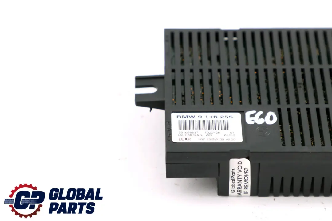 BMW 5 Series E60 E61 Touring Light Module Control Unit ECU LM MAN.LWR - SKU 9116255 - Part number 9116255