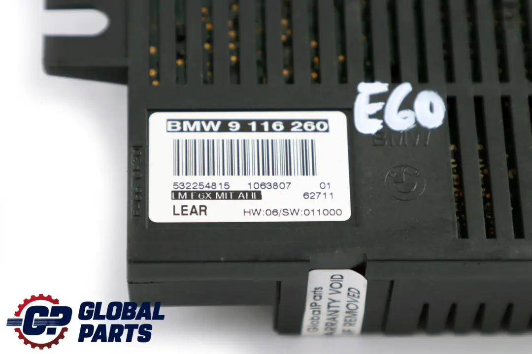 Seria 5 E60 Moduł Sterujący Oświetleniem Jednostka Lear LMF6X BMW - SKU 9116260 - Numer Części 9116260