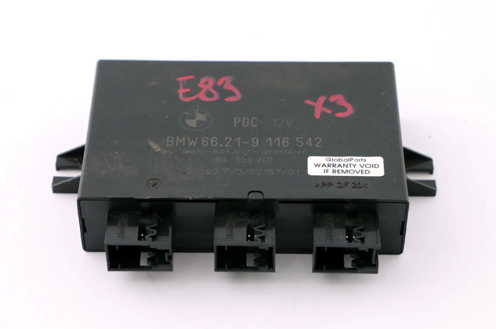 BMW X5 X3 E83 PDC Unidad Control Distancia Aparcamiento Modulo Activo 9116542