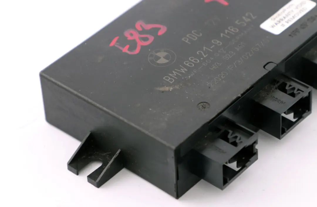 PDC Parking Distance Control Unit Active Module to BMW E39 X5 E53 X3 E83 with Part number 9129816 BMW E39 X5 E53 X3 E83 PDC Parking Distance Control Unit Active Module - SKU 9116542 - Part number 9129816