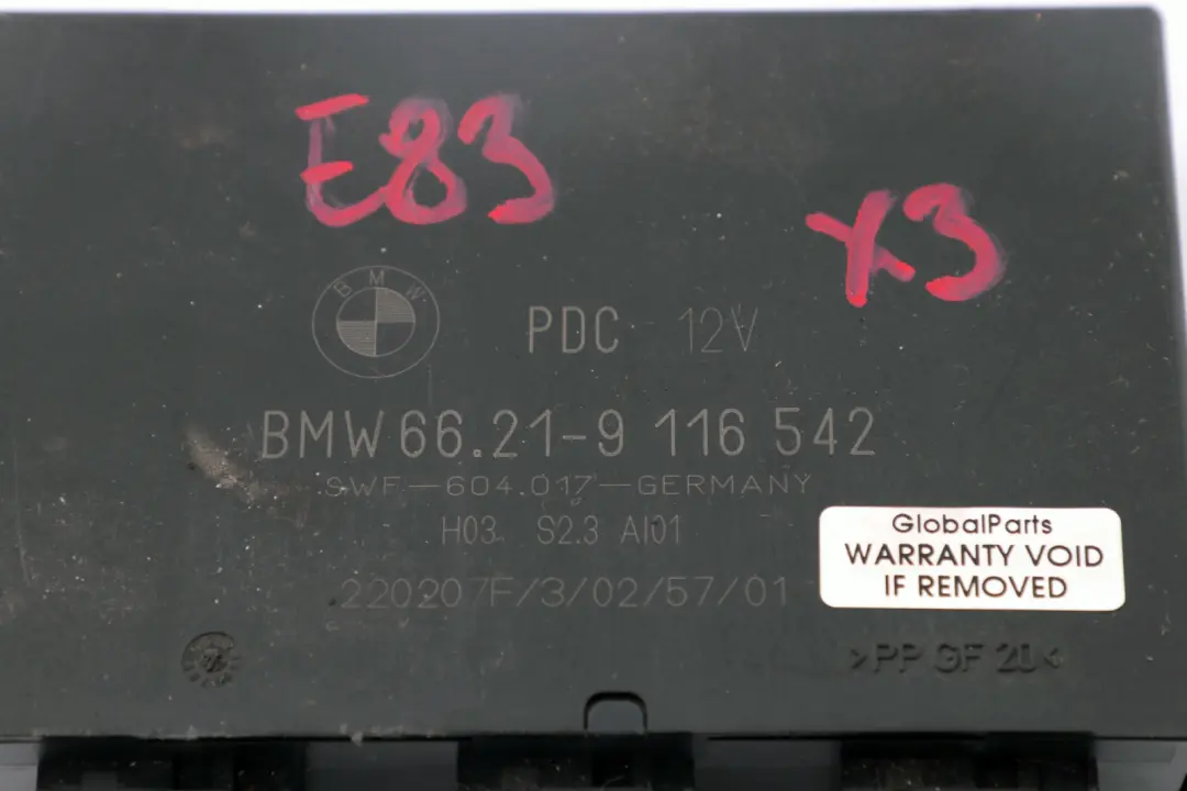 BMW X3 X5 E39 E53 E83 Centralina Pdc Attivo - SKU 9116542 - Numero di parte 9129816