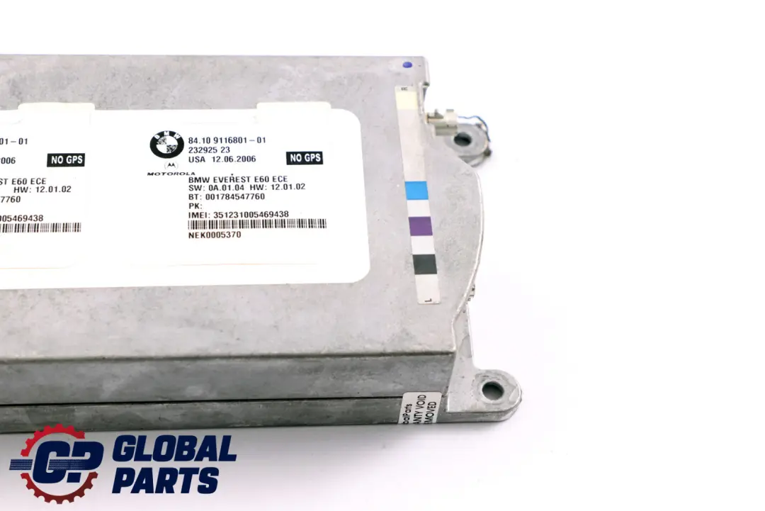 Modulo Vivavoce BMW E60 E90 Everest Motorola Telefono Senza GPS per con numero di parte 9231093 Modulo Vivavoce BMW E60 E90 Everest Motorola Telefono Senza GPS - SKU 9116801 - Numero di parte 9231093