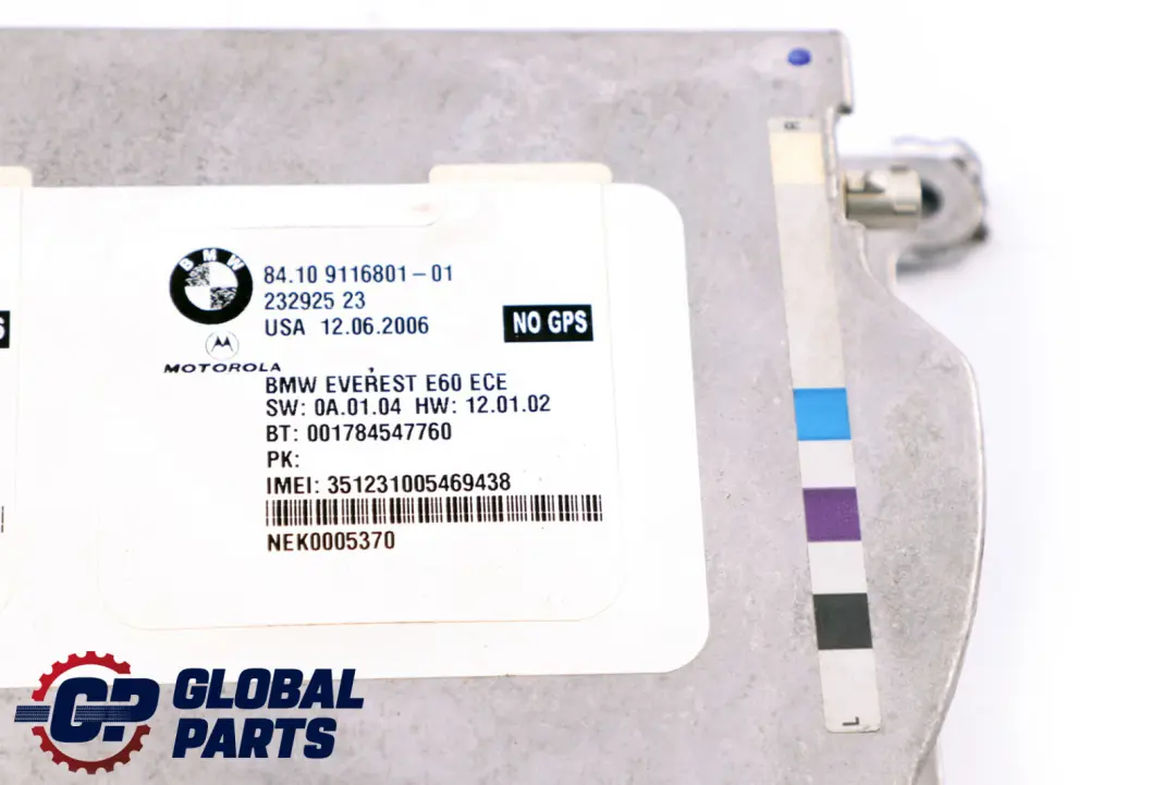  Modulo Vivavoce BMW E60 E90 Everest Motorola Telefono Senza GPS - SKU 9116801 - Numero di parte 9231093