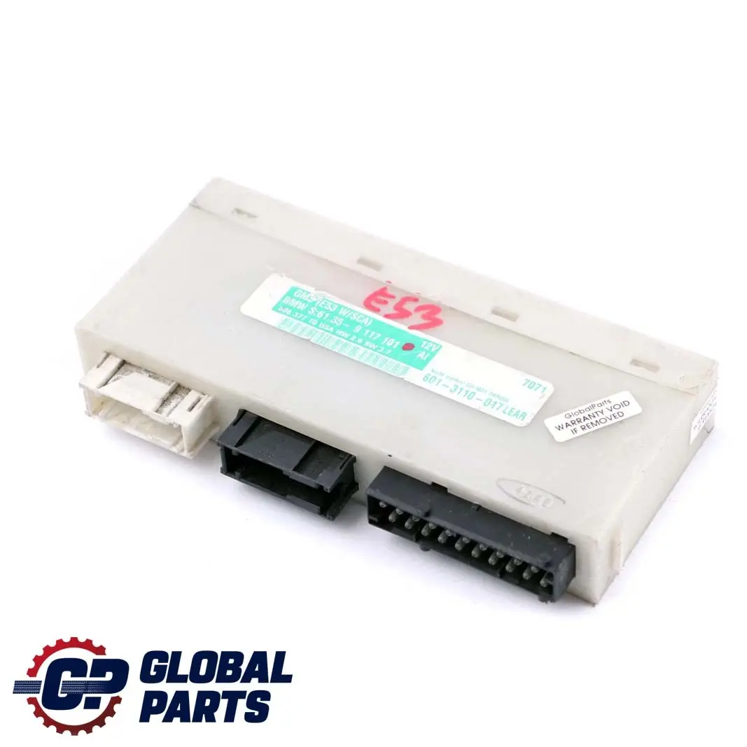 Basic Body Control Unit Module GM3 to BMW X5 Series E53 with Part number 9117101 BMW X5 Series E53 Basic Body Control Unit Module GM3 - SKU 9117101 - Part number 9117101