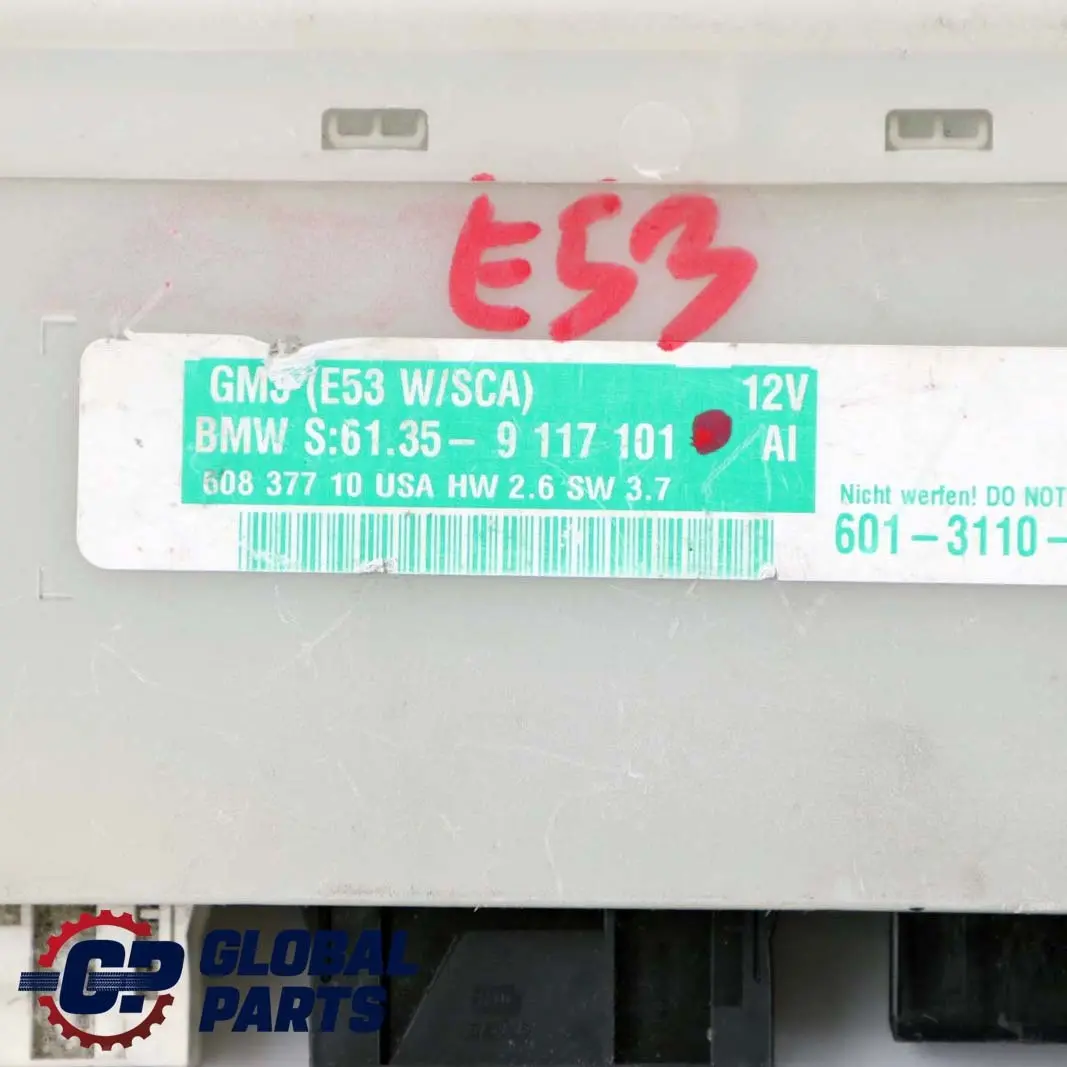 Basic Body Control Unit Module GM3 to BMW X5 Series E53 with Part number 9117101 BMW X5 Series E53 Basic Body Control Unit Module GM3 - SKU 9117101 - Part number 9117101