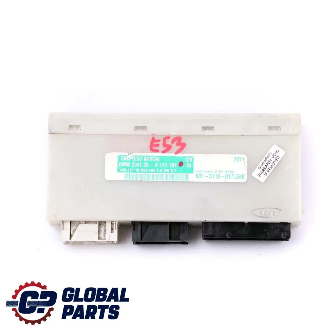 Basic Body Control Unit Module GM3 to BMW X5 Series E53 with Part number 9117101 BMW X5 Series E53 Basic Body Control Unit Module GM3 - SKU 9117101 - Part number 9117101