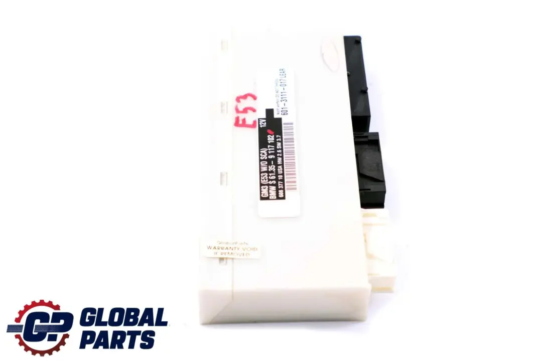 Body Control Module Unit ECU GM3 W/O SCA Lear to BMW X5 Series E53 with Part number 9117102 BMW X5 Series E53 Body Control Module Unit ECU GM3 W/O SCA Lear - SKU 9117102 - Part number 9117102