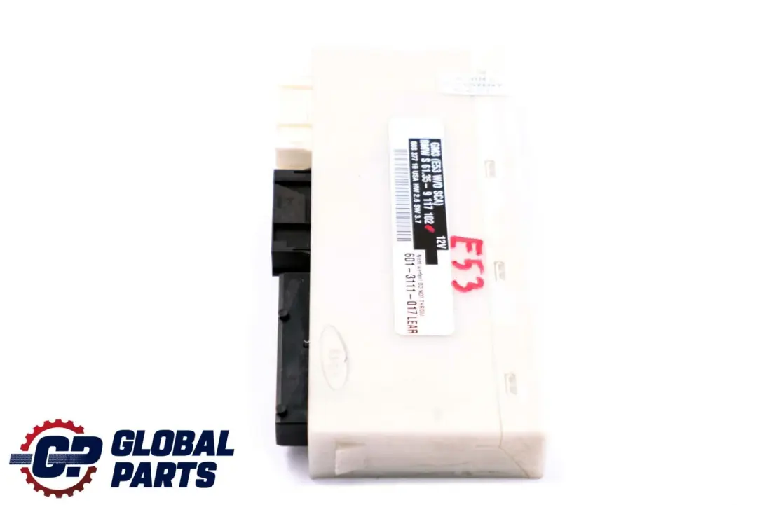 Grundmodul 3 ECU GM3 W/O SCA Lear 6135 für BMW X5 er E53 mit Teilenummer 9117102 BMW X5 er E53 Grundmodul 3 ECU GM3 W/O SCA Lear 6135 - SKU 9117102 - Teilenummer 9117102