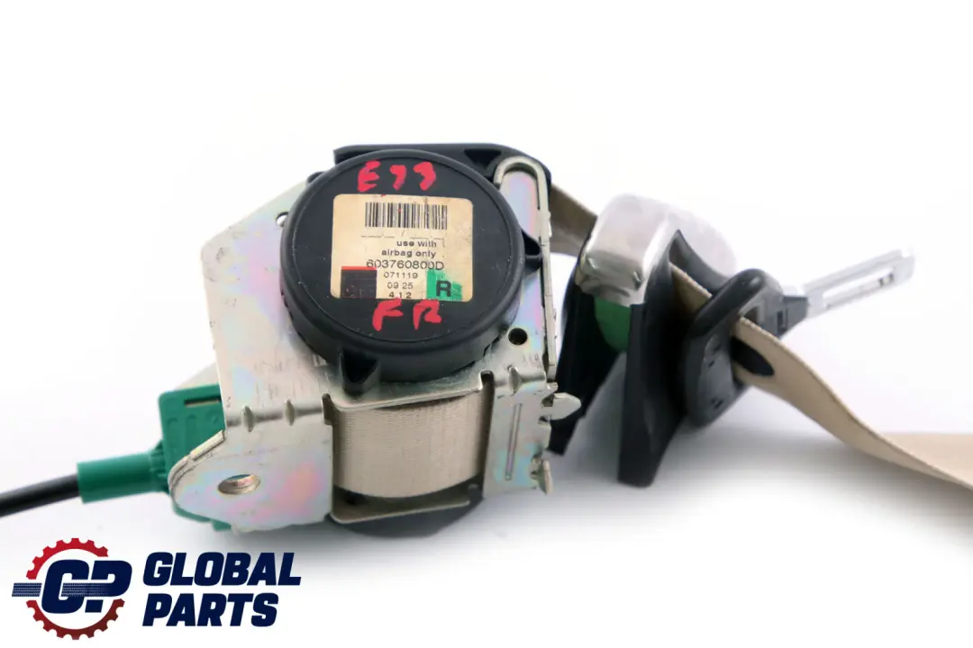 Obergurt Vorne Rechts Creambeige 7211 für BMW 3 er E93 mit Teilenummer 9117658 BMW 3 er E93 Obergurt Vorne Rechts Creambeige 7211 - SKU 9117658 - Teilenummer 9117658