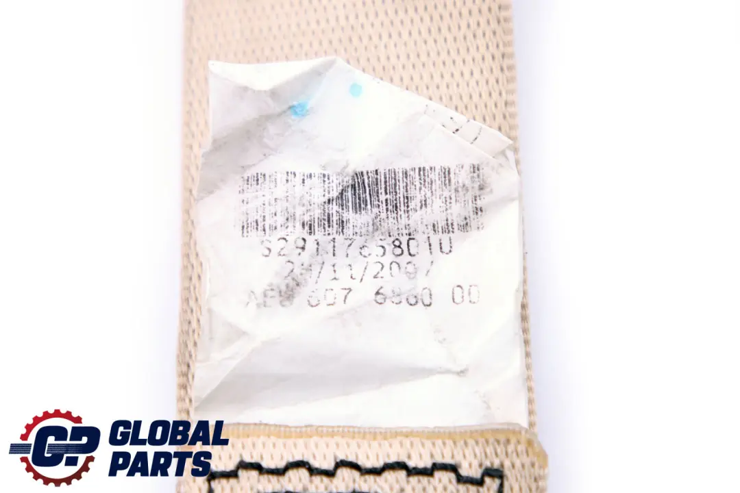 BMW E93 Asiento Cinturon Superior Delantero Derecho Creambeige - SKU 9117658 - Número de pieza 9117658