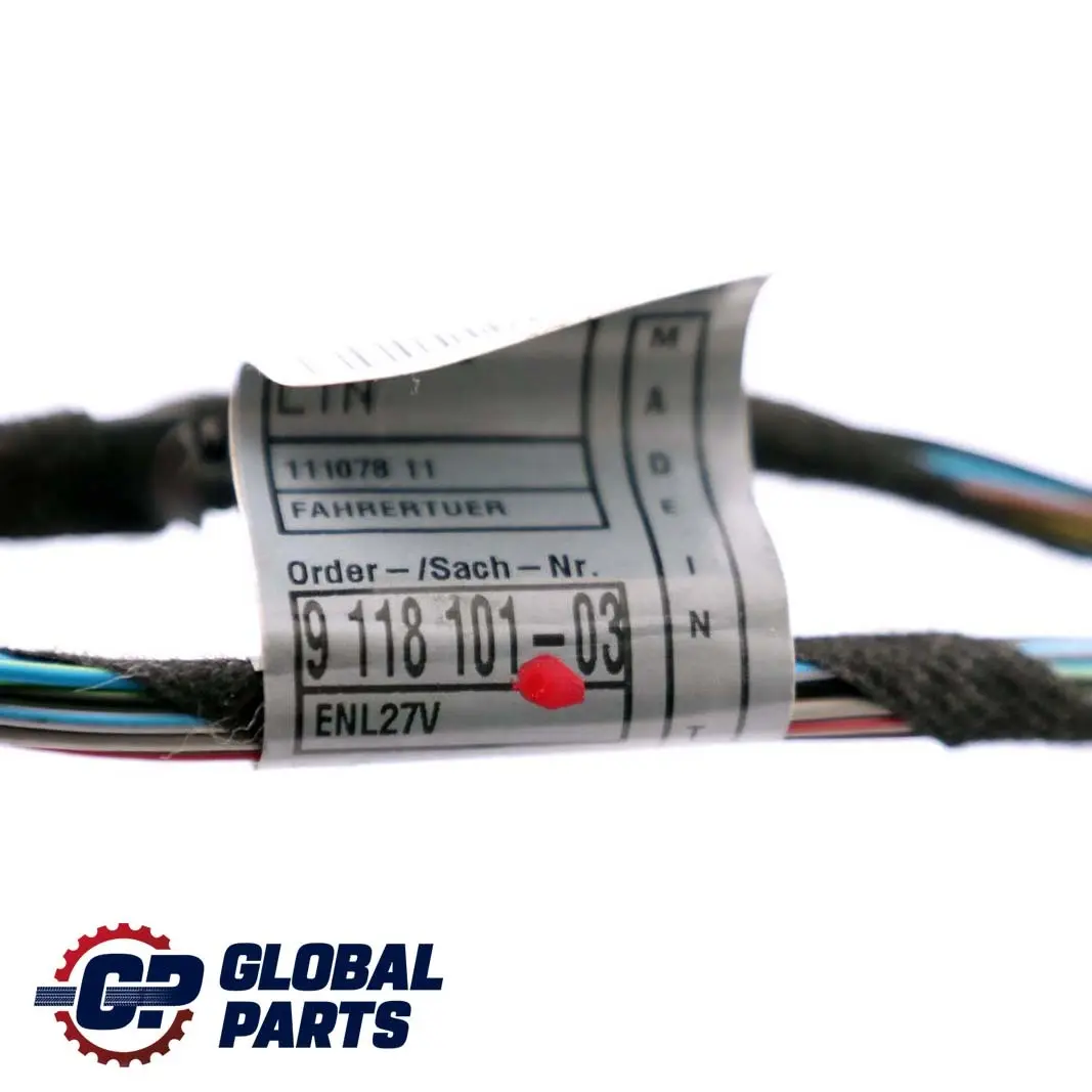 BMW E81 E82 Driver Side Offside Door Wiring Loom Harness - SKU 9118101 - Número de pieza 9118101