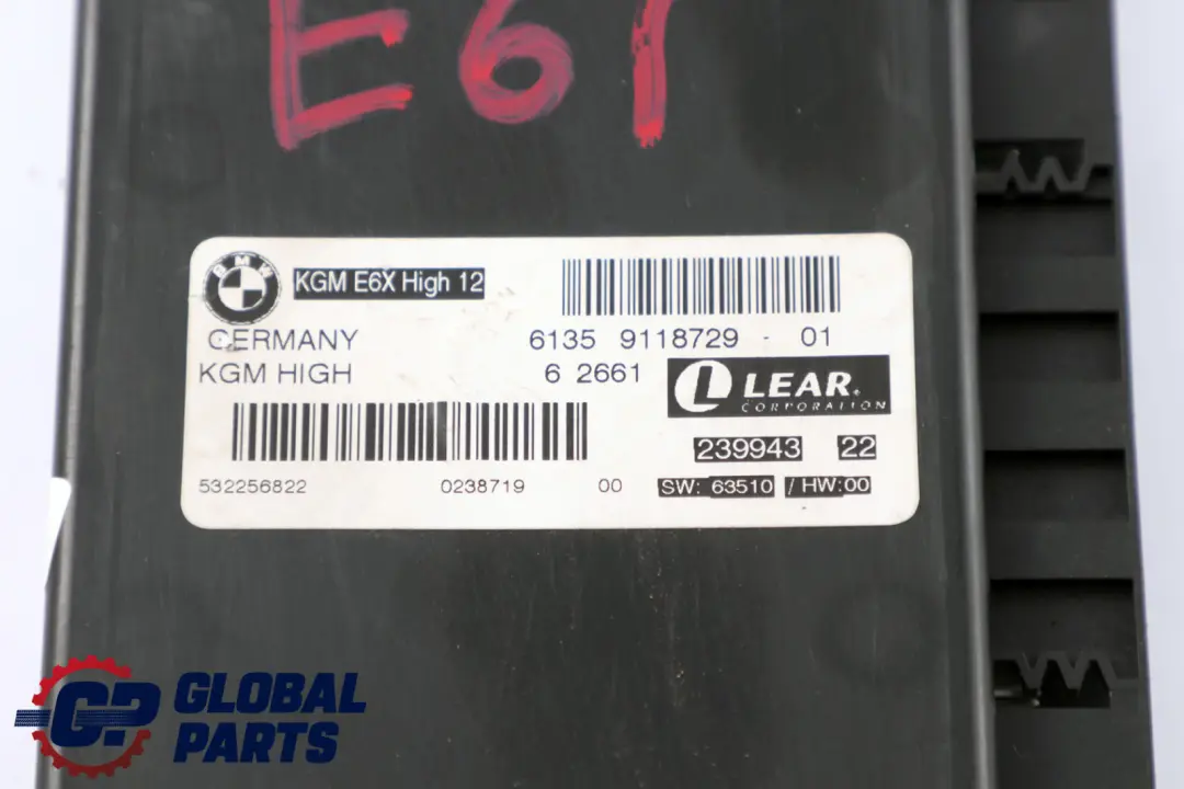 Karosserie Gateway Modul KGM HIGH für BMW E60 E61 mit Teilenummer 9118729 BMW E60 E61 Karosserie Gateway Modul KGM HIGH - SKU 9118729 - Teilenummer 9118729