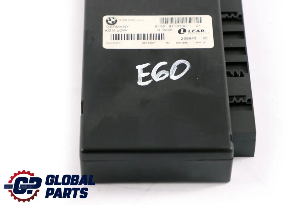 BMW 5 6 Series E60 E61 E63 Body Gateway Module KGM LOW LEAR 6135 - SKU 9118730 - Part number 9118730