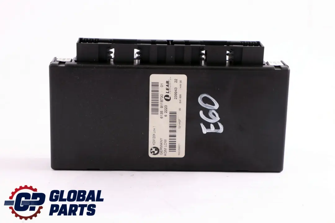 BMW 5 6 Series E60 E61 E63 Body Gateway Module KGM LOW LEAR 6135 - SKU 9118730 - Part number 9118730
