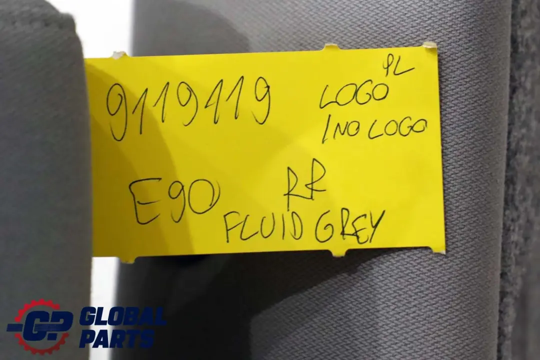BMW E90 Prawe Oparcie Kanapy Materiał Szary - SKU 9119119 - Numer Części 9119119