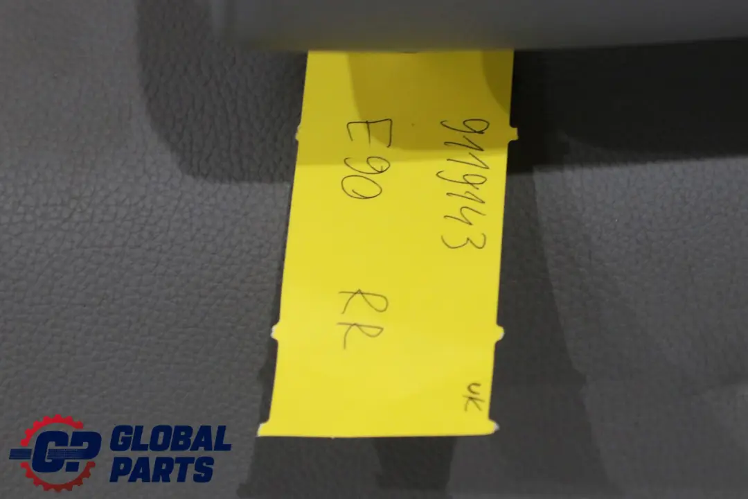 Right O/S Seat Cover Backrest Grey Leather to BMW 3 Series E90 Saloon Rear with Part number 9119143 BMW 3 Series E90 Saloon Rear Right O/S Seat Cover Backrest Grey Leather - SKU 9119143 - Part number 9119143