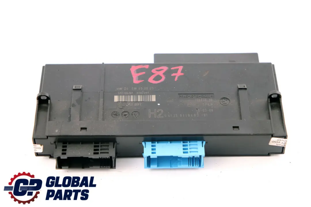 ECU Centralina Unita H2 PL2 Jbbfe 6 per BMW E87 con numero di parte 9119493 BMW E87 ECU Centralina Unita H2 PL2 Jbbfe 6 - SKU 9119493 - Numero di parte 9119493