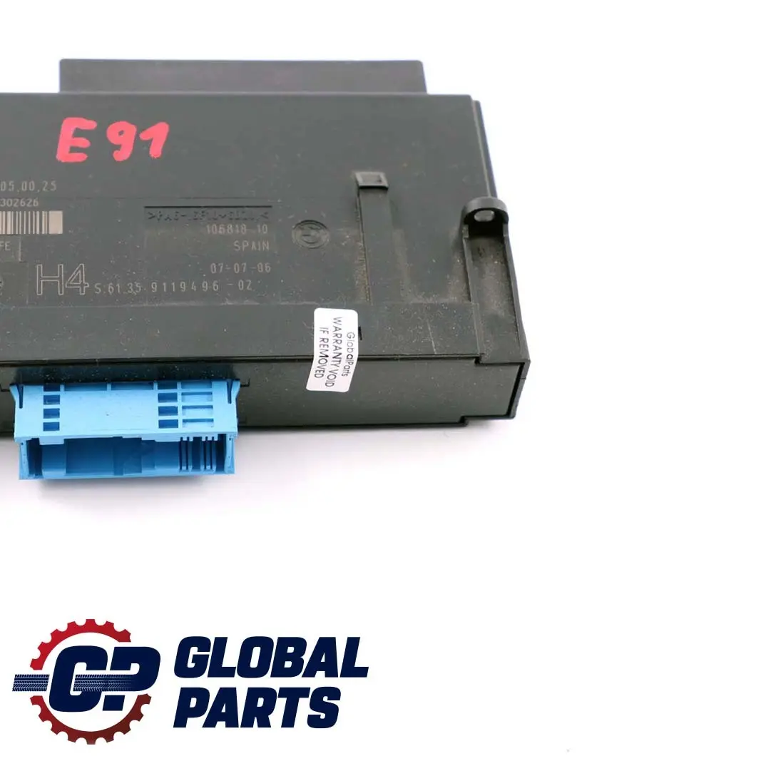 ECU Karosserie Modul H4 Steuergeraet PL2 JBBFE für BMW 3 er E91 mit Teilenummer 9119496 BMW 3 er E91 ECU Karosserie Modul H4 Steuergeraet PL2 JBBFE - SKU 9119496 - Teilenummer 9119496
