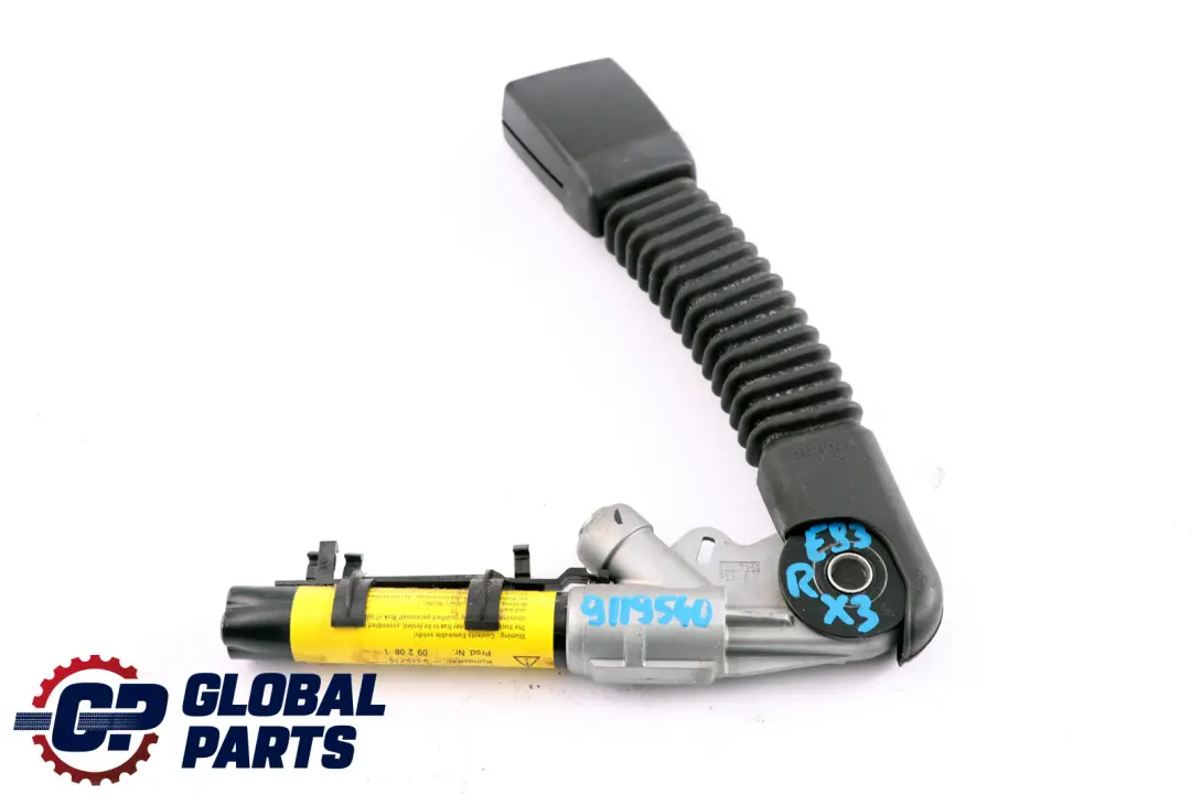 Lower Belt Tensioner Buckle Front Right to BMW X3 X5 Series E53 E83 Seat with Part number 7078042 BMW X3 X5 Series E53 E83 Seat Lower Belt Tensioner Buckle Front Right - SKU 9119538 - Part number 7078042