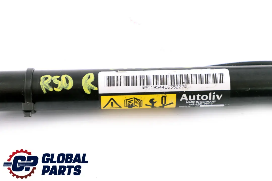 Safety Seat Belt Tensioner Right O/S to Mini Cooper One R50 R52 R53 with Part number 9119548 Mini Cooper One R50 R52 R53 Safety Seat Belt Tensioner Right O/S - SKU 9119548 - Part number 9119548