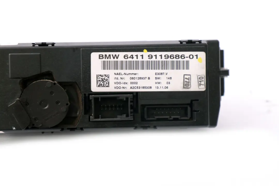 Bedienteil Climatizzatore Automatico Perlescenti Cromo per BMW E81 E87 E90 E91 con numero di parte 9119686 BMW E81 E87 E90 E91 Bedienteil Climatizzatore Automatico Perlescenti Cromo - SKU 9119686 - Numero di parte 9119686