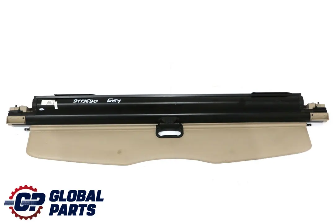 Trunk Roller Blind Parcel Shelf Load Cover Cream Beige to BMW 5 E61 Touring Rear with Part number 9119690 BMW 5 E61 Touring Rear Trunk Roller Blind Parcel Shelf Load Cover Cream Beige - SKU 9119690 - Part number 9119690
