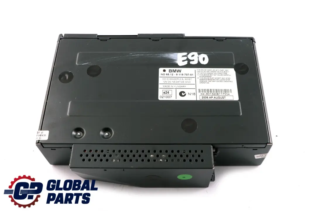 BMW 1 3 Reihe E81 E87 E90 E91 E92 6-Disc-CD-Wechsler ohne Magazin - SKU 9119707 - Teilenummer 9181326