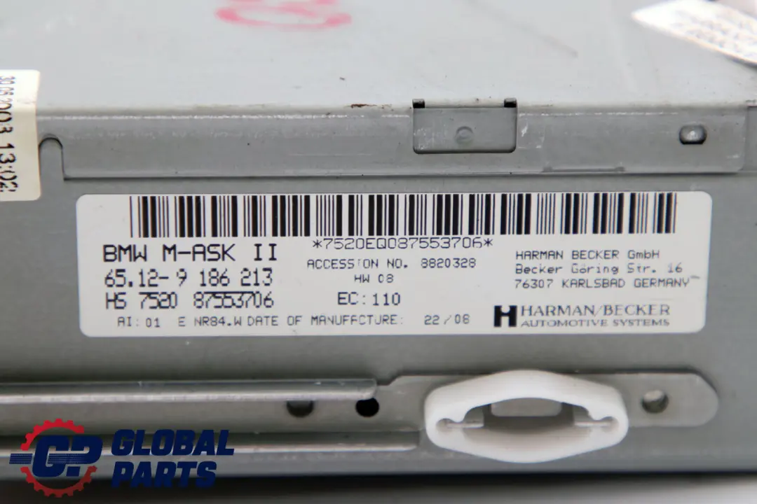 BMW E60 E60N E61N LCI M-Audio System Controller CD Player Navi 9186213 - SKU 9119846 - Part number 9119846