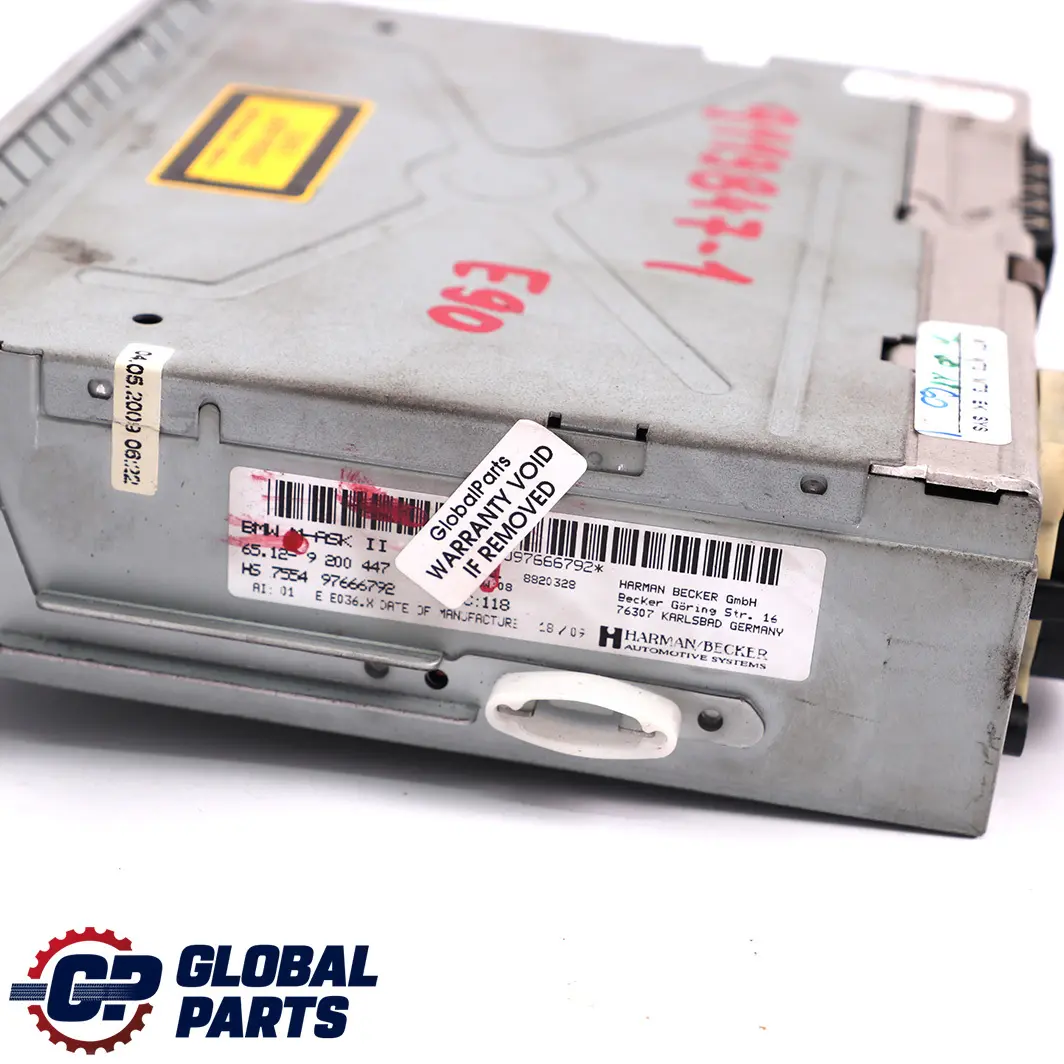 BMW 1 3 E81 E87 E90 Entreprise Navigation DVD M-ASK Controleur Systeme Audio - SKU 9119847-1 - Numéro de pièce 9119847