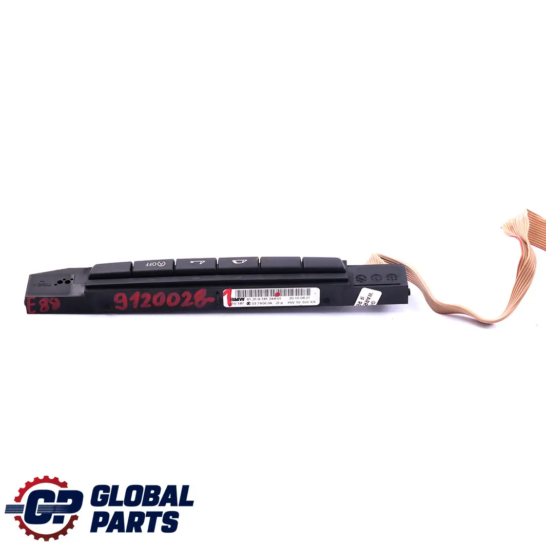 Panel De Control Consola Central Interruptor Botones Centrales 9181248 para BMW E88 con número de pieza 9120028 BMW E88 Panel De Control Consola Central Interruptor Botones Centrales 9181248 - SKU 9120028-1 - Número de pieza 9120028