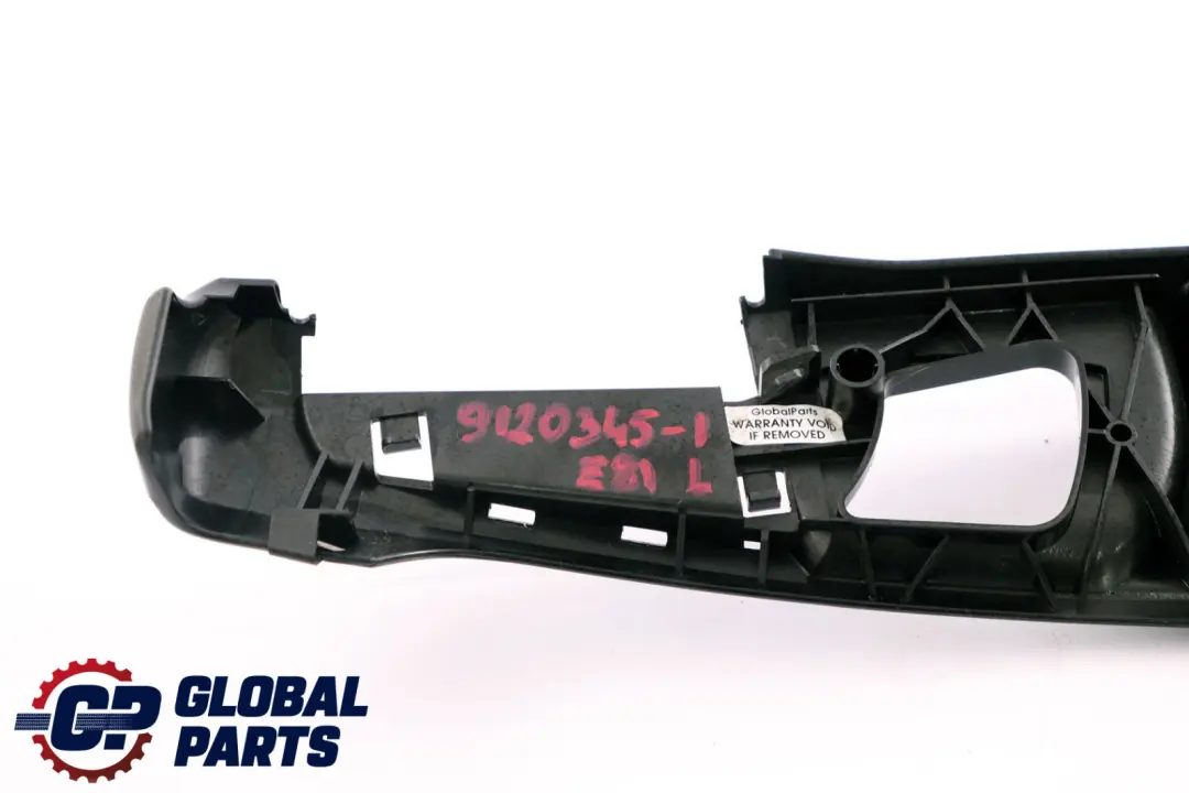 BMW E81 E82 E88 E92 Tapiceria Asiento Exterior Izquierdo Negro 9120345 - SKU 9120345-1 - Número de pieza 9120349