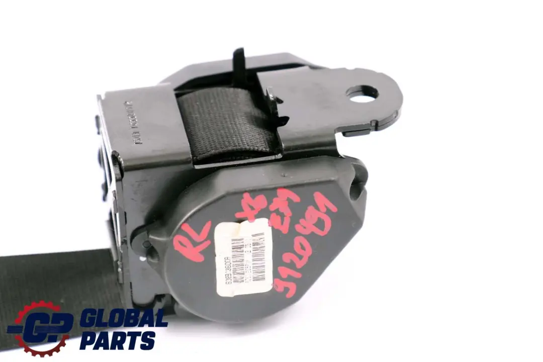 BMW X6 E71 Rear Left N/S Seat Upper Belt Schwarz Black - SKU 9120491 - Part number 9120491