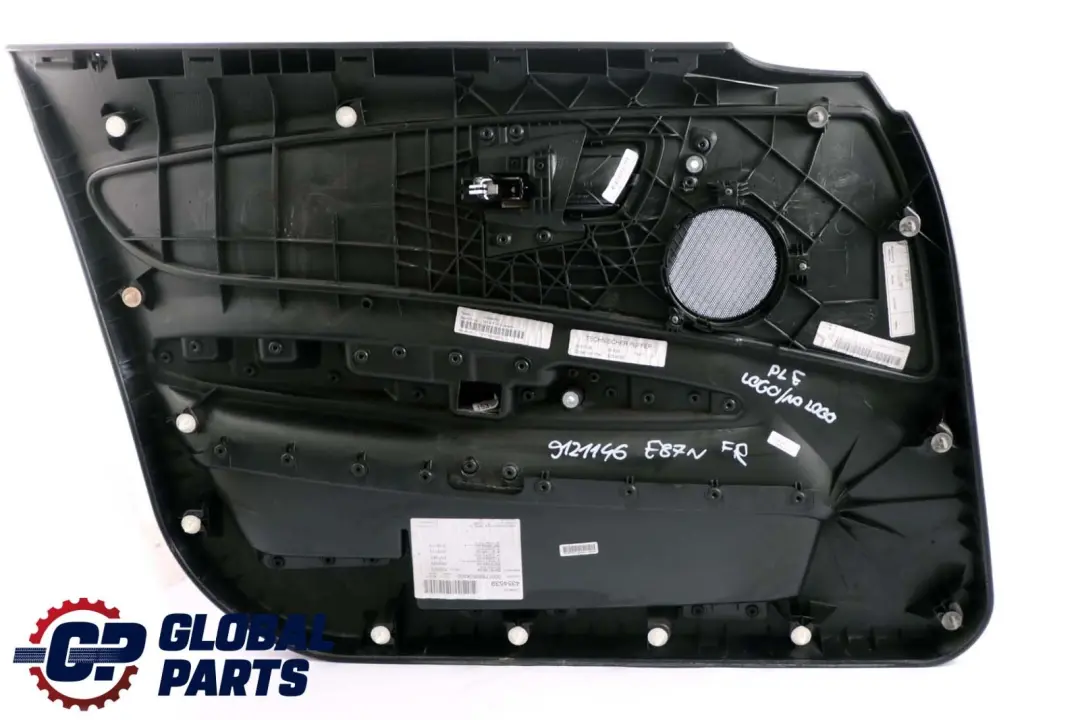 BMW 1 Series E87 LCI Front Right O/S Door Card Lining Trim Panel Anthracite - SKU 9121146 - Part number 9121146