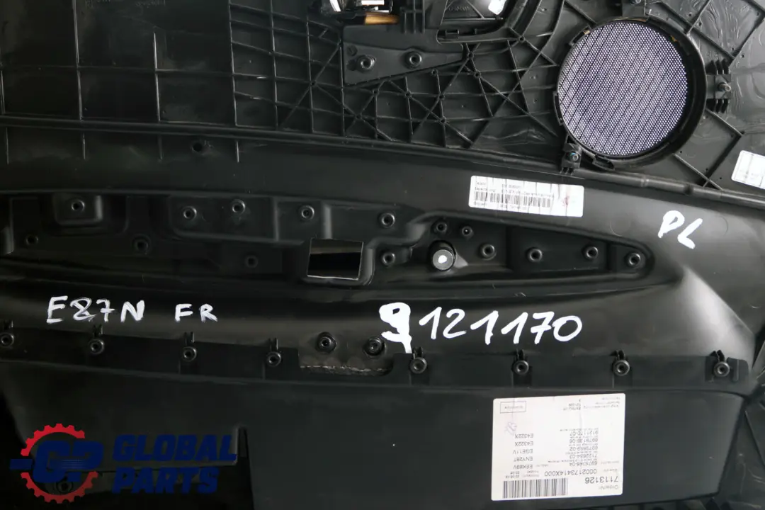 Front Right O/S Door Card Lining Panel Leather Lemon to BMW 1 Series E87 LCI with Part number 9121170 BMW 1 Series E87 LCI Front Right O/S Door Card Lining Panel Leather Lemon - SKU 9121170 - Part number 9121170