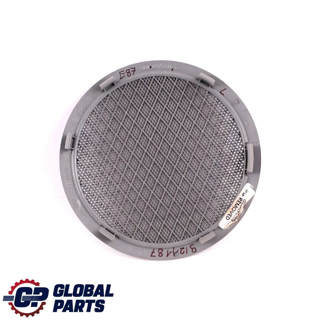 Coperchio altoparlante porta Beige anteriore sinistro 6975341 per BMW E81 82 E87 LCI con numero di parte 9121187 BMW E81 82 E87 LCI Coperchio altoparlante porta Beige anteriore sinistro 6975341 - SKU 9121187 - Numero di parte 9121187